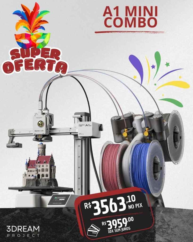 Bambu Lab A1 Mini Combo (com AMS Lite)